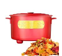 Barril Para Quemar, Construcción Resistente Al Calor, 25,5 Cm, Contenedor De Almacenamiento Para Quema De Leña, Barril Metálico Para Recolección De Cenizas, Construcción Compacta, Ideal Para Jardine