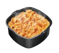 Barril para tartas, acero de aluminio, bandeja para hornear a prueba de calor, inserto de freidora de aire resistente y duradero, utensilios de cocina para hornear, pasteles, y uso diario de