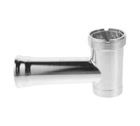 Barril Picador de Carne de Aluminio, Diseño de 3 Vías | Cuerpo Desmontable, Acabado Plateado, Soporte para Embutido, Uso Doméstico en Cocina, para Mezcla y Reparación