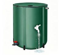 Barril Plegable Agua De Lluvia, Tanque De Recolección De Gran Capacidad Con Grifo, Depósito De PVC Para Riego De Jardín, Contenedor De Almacenamiento Exterior Con Tapa De Filtro,100L