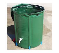 Barril plegable para recolección de agua de lluvia de 380 L, diseño estable de PVC duradero para una recolección eficiente de agua, solución ecológica de almacenamiento de agua, color verde