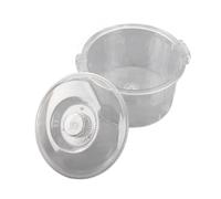 Barril pulidor magnético, tambor de pulido de plástico para vaso magnético, accesorio de la máquina pulidora, herramientas de joyería transparentes