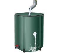Barriles de Lluvia con Grifo, Contenedor de Almacenamiento de Agua Flexible de Gran Capacidad, Colector de Agua Plegable, para Resistencia a La Sequía, Riego(50L)