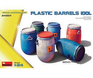 Barriles De Plástico 100L 1:24 Kit De Modelo De Plástico MINIART