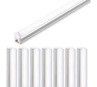 Barrina Luz LED para tienda de 4 pies, 2200 lm, 4000 K blanco frío, accesorio LED T5, luces de tienda enlazables, luz de techo y debajo del gabinete, luces de tubo para garaje, almacén, taller, sótano