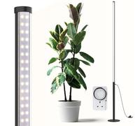 Barrina T10 Pro - Luz de pie para plantas con temporizador, 42 W, 5000 K, luces de crecimiento verticales de espectro completo para plantas de interior, amplia cobertura, 115 cm a 165 cm de altura con