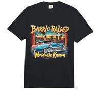Barrio Raised Worldwide Known Estilo Chicano Comfort Colors Adult Heavyweight T-Shirt