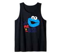 Barrio Sésamo Cookie Monster Best Ever Big Head Classic LOL Camiseta sin Mangas