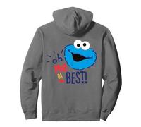 Barrio Sésamo Cookie Monster Best Ever Big Head Classic LOL Sudadera con Capucha