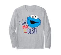 Barrio Sésamo Cookie Monster Best Ever Big Head LOL Classic Manga Larga