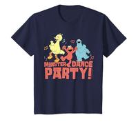 Barrio Sésamo Cookie Monster Big Bird Elmo Dance Party Retro Camiseta