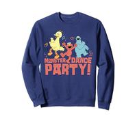 Barrio Sésamo Cookie Monster Big Bird Elmo Dance Party Retro Sudadera