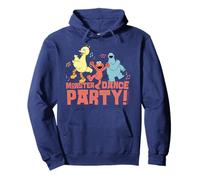 Barrio Sésamo Cookie Monster Big Bird Elmo Dance Party Retro Sudadera con Capucha