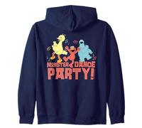 Barrio Sésamo Cookie Monster Big Bird Elmo Dance Party Retro Sudadera con Capucha
