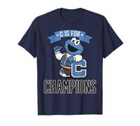 Barrio Sésamo Cookie Monster Campeón 60s Deportes Clásico Diversión Camiseta