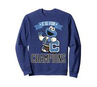 Barrio Sésamo Cookie Monster Campeón 60s Deportes Clásico Diversión Sudadera
