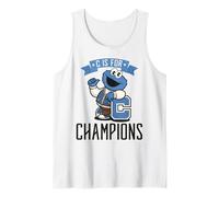 Barrio Sésamo Cookie Monster Campeón 60s Deportes Diversión Clásico Camiseta sin Mangas