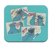 Barrio Sésamo Cookie Monster Comic - Alfombrilla de ratón fina de perfil bajo