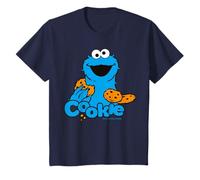 Barrio Sésamo Cookie Monster Mejores Galletas Happy Pose Clásico Camiseta