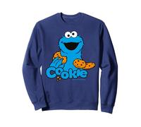 Barrio Sésamo Cookie Monster Mejores Galletas Happy Pose Clásico Sudadera