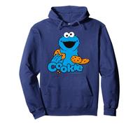 Barrio Sésamo Cookie Monster Mejores Galletas Happy Pose Clásico Sudadera con Capucha