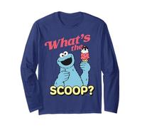 Barrio Sésamo Cookie Monster Summer Ice Cream Scoop Classic Manga Larga