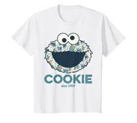 Barrio Sésamo Cookie Monstruo Collage Vintage Clásico Comic Camiseta