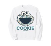 Barrio Sésamo Cookie Monstruo Collage Vintage Clásico Comic Sudadera