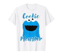 Barrio Sésamo Cookie Monstruo De Dibujos Animados Loco Camiseta