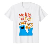 Barrio Sésamo Cookie Monstruo Dibujos Animados Leyenda Grande Retro Camiseta