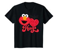 Barrio Sésamo Elmo Amor San Valentín Corazón Abrazo Vintage Camiseta