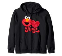 Barrio Sésamo Elmo Amor San Valentín Corazón Abrazo Vintage Sudadera con Capucha