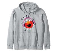 Barrio Sésamo Elmo BFF Cuddles Music Tunes Happy Pose Retro Sudadera con Capucha