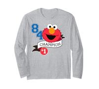 Barrio Sésamo Elmo Cuddle College Team Fun Classic Champion Manga Larga
