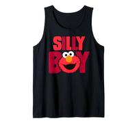 Barrio Sésamo Elmo Cuddle Cute Sweet Face Silly Boy Classic Camiseta sin Mangas