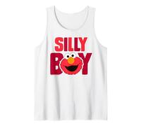 Barrio Sésamo Elmo Cuddle Lindo Dulce Cara Tonto Clásico Niño Camiseta sin Mangas