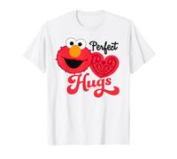 Barrio Sésamo Elmo Love Valentines Corazón Vintage Abrazo Camiseta