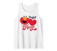 Barrio Sésamo Elmo Love Valentines Corazón Vintage Abrazo Camiseta sin Mangas