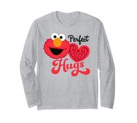 Barrio Sésamo Elmo Love Valentines Corazón Vintage Abrazo Manga Larga