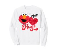 Barrio Sésamo Elmo Love Valentines Corazón Vintage Abrazo Sudadera