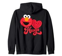 Barrio Sésamo Elmo Love Valentines Corazón Vintage Abrazo Sudadera con Capucha