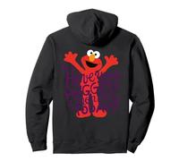 Barrio Sésamo Elmo Monstruo Abrazo Divertido Amistoso Pose Vintage BFF Sudadera con Capucha