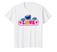 Barrio Sésamo Galleta Monstruo Amor San Valentín Corazón Retro Camiseta