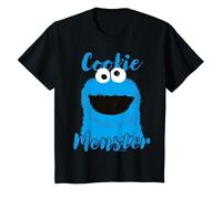 Barrio Sésamo Galleta Monstruo Dibujos Animados Loco Camiseta