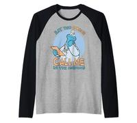 Barrio Sésamo Galleta Monstruo Doctor Pose LOL Clásico De Dibujos Animados Camiseta Manga Raglan