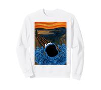 Barrio Sésamo Galleta Monstruo Grito Parodia Pintura Clásica Sudadera