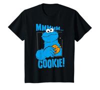 Barrio Sésamo Galletas Monstruo Deliciosas Galletas Happy Pose Retro Camiseta