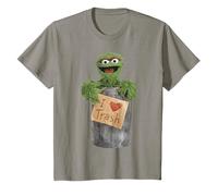 Barrio Sésamo Grouch I Love Trash Hoarder Classic Collector Camiseta