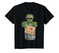 Barrio Sésamo Grouch I Love Trash Hoarder Coleccionista Clásico Camiseta