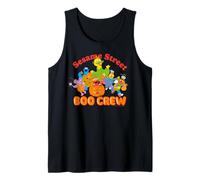 Barrio Sésamo Halloween Boo Crew Trick Treat Scary Fun Retro Camiseta sin Mangas